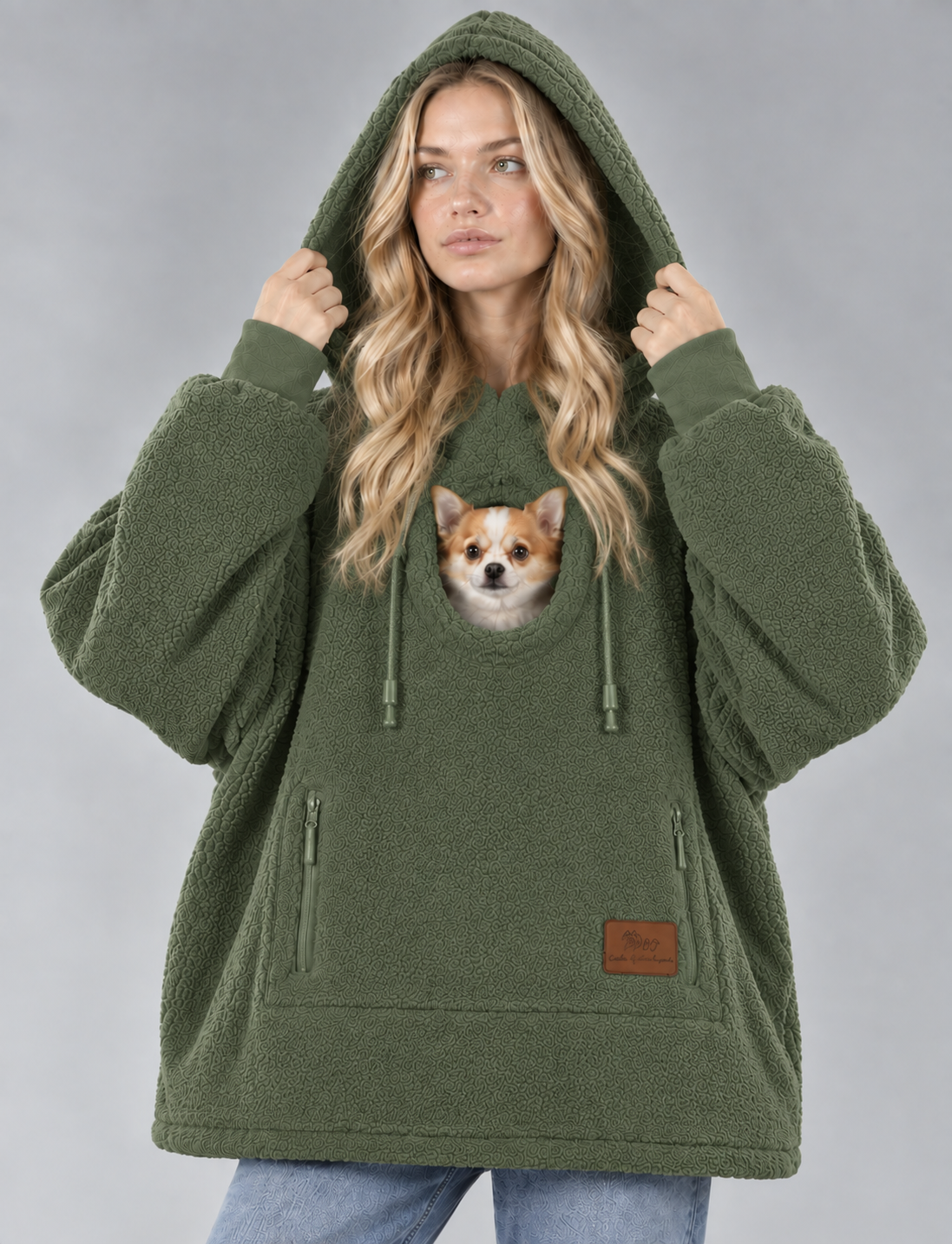 Sweat à Capuche Porte-Chien